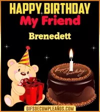 GIF Happy Birthday My Friend Brenedett