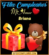 GIF Gif de Feliz cumpleaños mi AMOR Briana