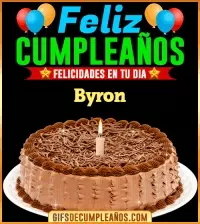 GIF Felicidades en tu día Byron