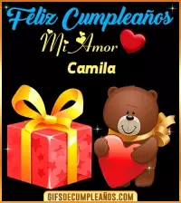GIF Gif de Feliz cumpleaños mi AMOR Camila