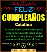 GIF Frases de Cumpleaños Catalina