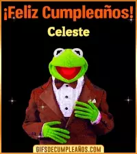 GIF Meme feliz cumpleaños Celeste