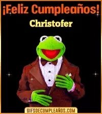 GIF Meme feliz cumpleaños Christofer