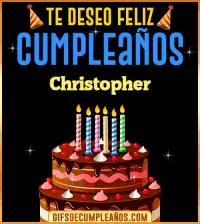GIF Te deseo Feliz Cumpleaños Christopher