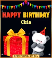GIF Happy Birthday Ciria