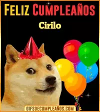 GIF Memes de Cumpleaños Cirilo