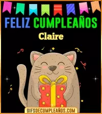 GIF Feliz Cumpleaños Claire
