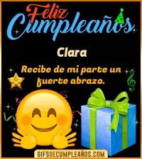 GIF Feliz Cumpleaños gif Clara