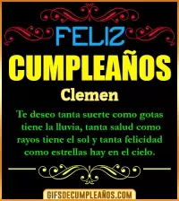 GIF Frases de Cumpleaños Clemen