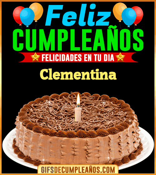 Felicidades en tu día Clementina