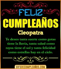 GIF Frases de Cumpleaños Cleopatra