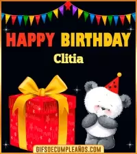 GIF Happy Birthday Clitia