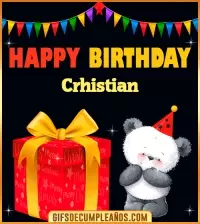 GIF Happy Birthday Crhistian