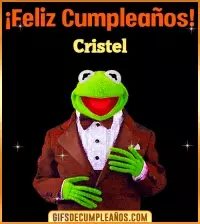 GIF Meme feliz cumpleaños Cristel