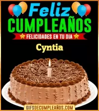 GIF Felicidades en tu día Cyntia