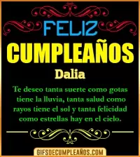 GIF Frases de Cumpleaños Dalia