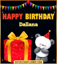 GIF Happy Birthday Dallana