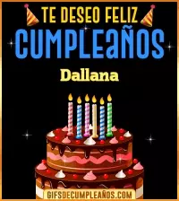 GIF Te deseo Feliz Cumpleaños Dallana