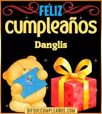 GIF Tarjetas animadas de cumpleaños Danglis