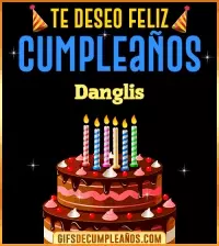 GIF Te deseo Feliz Cumpleaños Danglis