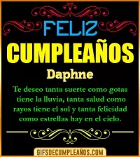 GIF Frases de Cumpleaños Daphne