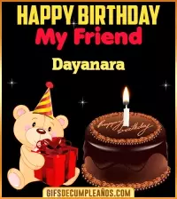GIF Happy Birthday My Friend Dayanara