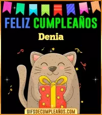 GIF Feliz Cumpleaños Denia