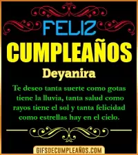 GIF Frases de Cumpleaños Deyanira