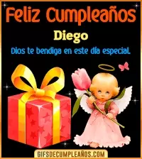 GIF Feliz Cumpleaños Dios te bendiga en tu día Diego