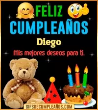 GIF Gif de cumpleaños Diego