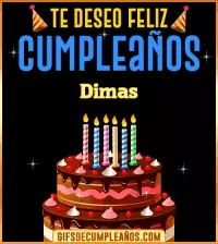 GIF Te deseo Feliz Cumpleaños Dimas