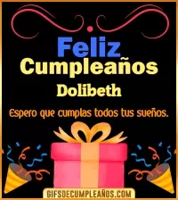 GIF Mensaje de cumpleaños Dolibeth