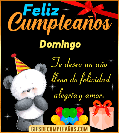 Te deseo un feliz cumpleaños Domingo