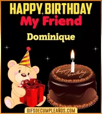 GIF Happy Birthday My Friend Dominique