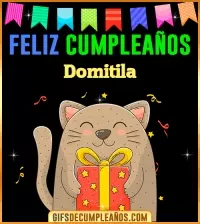 GIF Feliz Cumpleaños Domitila