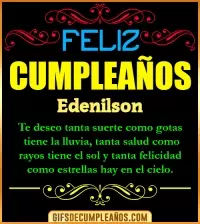 GIF Frases de Cumpleaños Edenilson