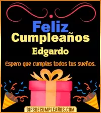 GIF Mensaje de cumpleaños Edgardo