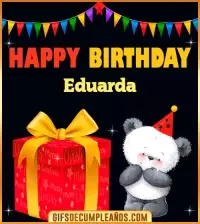 GIF Happy Birthday Eduarda