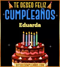 GIF Te deseo Feliz Cumpleaños Eduarda