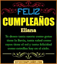 GIF Frases de Cumpleaños Eliana