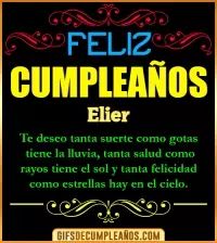 GIF Frases de Cumpleaños Elier