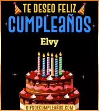 GIF Te deseo Feliz Cumpleaños Elvy