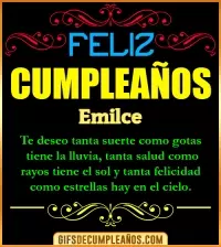 GIF Frases de Cumpleaños Emilce