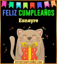 GIF Feliz Cumpleaños Esnayre