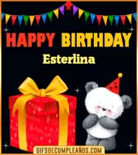 GIF Happy Birthday Esterlina
