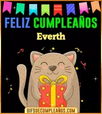 GIF Feliz Cumpleaños Everth