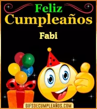 GIF Gif de Feliz Cumpleaños Fabi