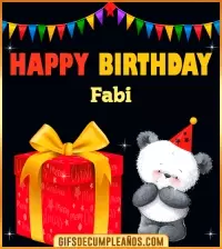 GIF Happy Birthday Fabi