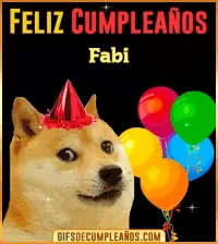 GIF Memes de Cumpleaños Fabi