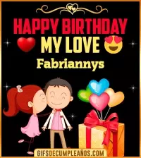 GIF Happy Birthday Love Kiss gif Fabriannys